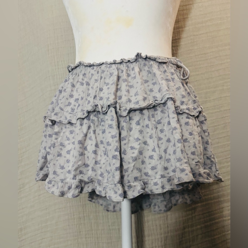Hashttag Floral Mini Skirt